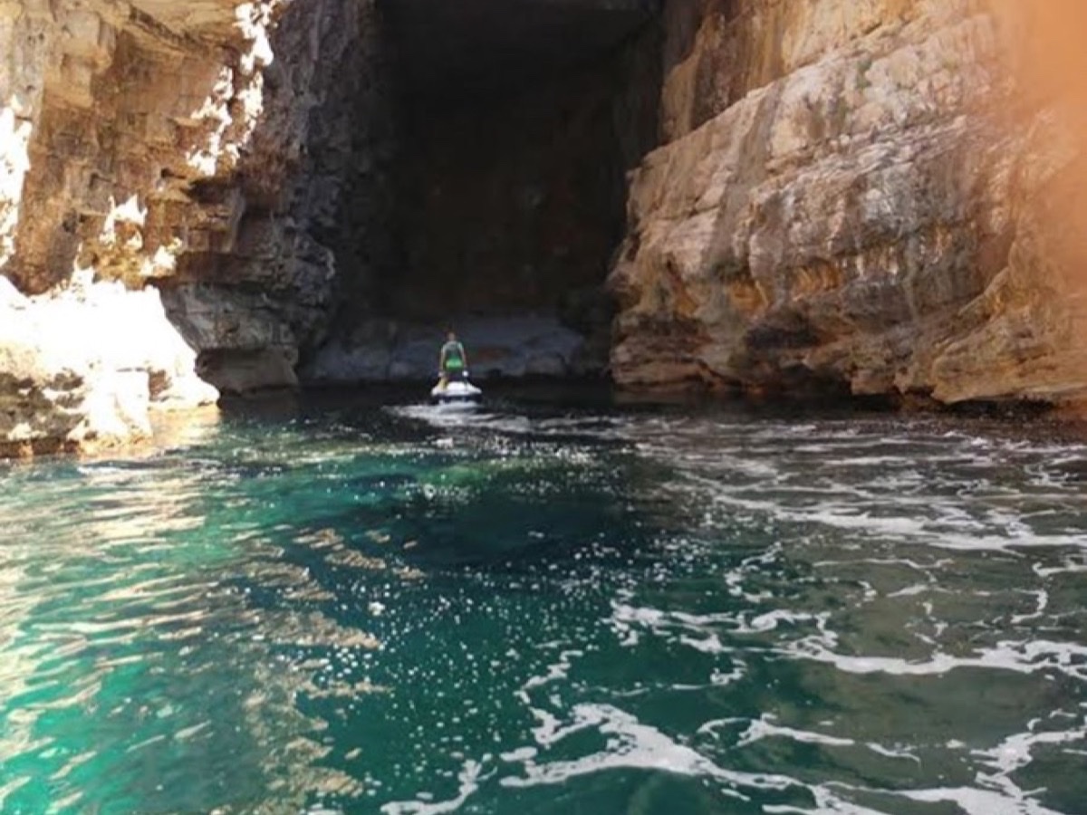 Cave on Lokrum island, Adriatic Sea, near Dubrovnik