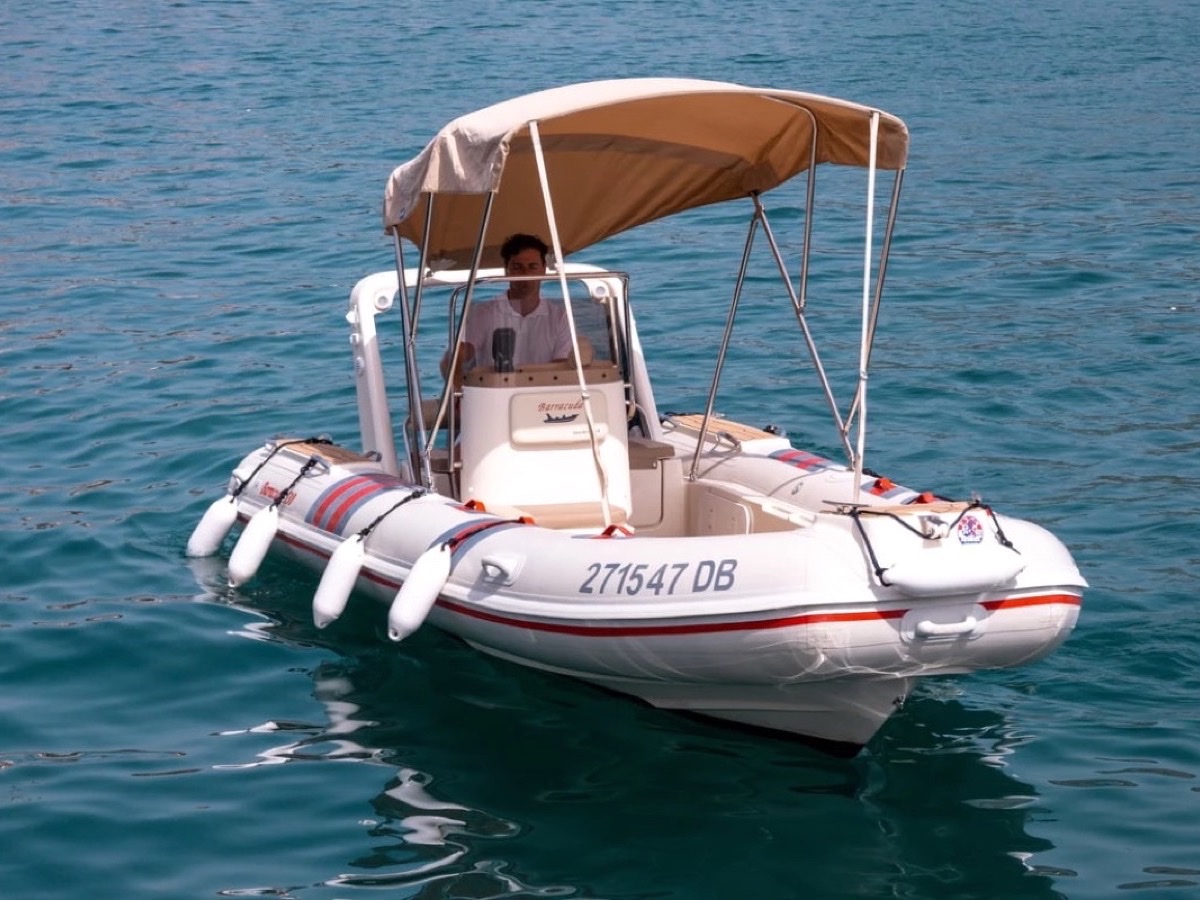 Barracuda 530 RIB self-drive rental from Boat Charter Dubrovnik at Marina Frapa