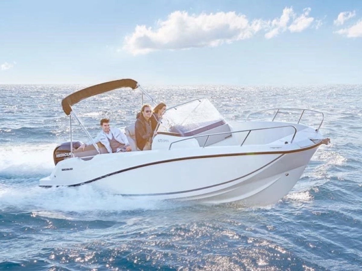 Quicksilver 675 cruising charter at Marina Frapa Dubrovnik
